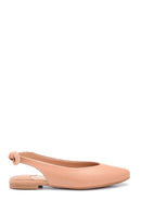 Women's Leather Bow Detailed Ballerinas | Derimod Women's Leather Bow Detailed Ballerinas | Derimod