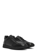 Men's Black Lace-up Leather Sneaker | Derimod Men's Black Lace-up Leather Sneaker | Derimod