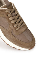 Male Brown Lace-Up Thick-Soled Leather Sneaker | Derimod Male Brown Lace-Up Thick-Soled Leather Sneaker | Derimod
