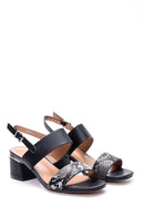 Kadın Kroko Detaylı Topuklu Ayakkabı | Derimod Kadın Kroko Detaylı Topuklu Ayakkabı | Derimod