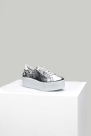 Women's Leather Sports Shoes with Star Staple Detail | Derimod Women's Leather Sports Shoes with Star Staple Detail | Derimod