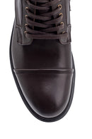 Men's Suede Detailed Leather Boots | Derimod Men's Suede Detailed Leather Boots | Derimod