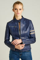 Stop Kadın Deri Ceket | Derimod Stop Kadın Deri Ceket | Derimod