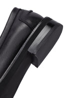 Woman Black Leather Masculine Loafer | Derimod Woman Black Leather Masculine Loafer | Derimod
