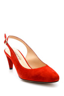 Women's Suede Heeled Shoes | Derimod Women's Suede Heeled Shoes | Derimod