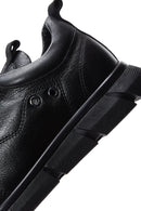 Erkek Siyah Deri Casual Sneaker | Derimod Erkek Siyah Deri Casual Sneaker | Derimod