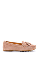 Kadın Süet Püskül Detaylı Loafer | Derimod Kadın Süet Püskül Detaylı Loafer | Derimod