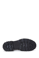 Woman Black Thick-Soled Leather Masculine Loafer | Derimod Woman Black Thick-Soled Leather Masculine Loafer | Derimod