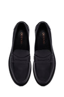 Woman Black Leather Masculine Loafer | Derimod Woman Black Leather Masculine Loafer | Derimod