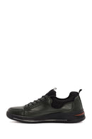 Erkek Yeşil Bağcıklı Deri Sneaker | Derimod Erkek Yeşil Bağcıklı Deri Sneaker | Derimod