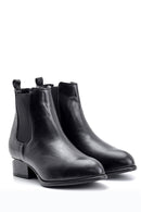 Women's Crocodile Detailed Heeled Boots | Derimod Women's Crocodile Detailed Heeled Boots | Derimod
