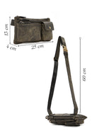 Men's Khaki Leather Waist Bag | Derimod Men's Khaki Leather Waist Bag | Derimod