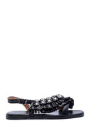 Women's Casual Stone Detailed Sandals | Derimod Women's Casual Stone Detailed Sandals | Derimod