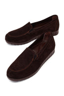 Woman Brown Suede Comfort Shoes | Derimod Woman Brown Suede Comfort Shoes | Derimod