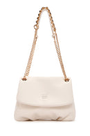 Women's Cream Long Chain Strap Shoulder Bag | Derimod Women's Cream Long Chain Strap Shoulder Bag | Derimod