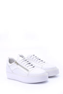 Erkek Fermuar Detaylı Deri Sneaker | Derimod Erkek Fermuar Detaylı Deri Sneaker | Derimod