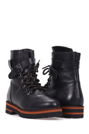 Women's Zipper Detailed Leather Boots | Derimod Women's Zipper Detailed Leather Boots | Derimod
