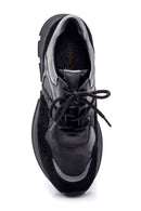 Women's Leather Suede Detail Sneaker | Derimod Women's Leather Suede Detail Sneaker | Derimod