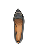 Geox Kadın Siyah Charyssa Toka Detaylı Deri Babet | Derimod Geox Kadın Siyah Charyssa Toka Detaylı Deri Babet | Derimod