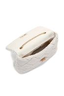 Kadın Krem Zincir Askılı Peluş Çapraz Çanta | Derimod Kadın Krem Zincir Askılı Peluş Çapraz Çanta | Derimod