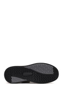 Erkek Siyah Bağcıklı Kalın Tabanlı Deri Sneaker | Derimod Erkek Siyah Bağcıklı Kalın Tabanlı Deri Sneaker | Derimod