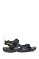 Geox Men's Navy Blue U Terreno + Grip B Te + Nbk Sy Double Strap Fabric Sandals | Derimod Geox Men's Navy Blue U Terreno + Grip B Te + Nbk Sy Double Strap Fabric Sandals | Derimod