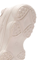 Kadın Bej Bağcıklı Kalın Tabanlı Sneaker | Derimod Kadın Bej Bağcıklı Kalın Tabanlı Sneaker | Derimod