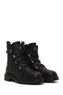 Harley Davidson Woman Black Camiel Zip Closure Leather Boots | Derimod Harley Davidson Woman Black Camiel Zip Closure Leather Boots | Derimod