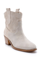Women's Suede Leather Boots | Derimod Women's Suede Leather Boots | Derimod