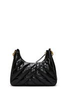 Women's Black Quilted Crossbody Bag | Derimod Women's Black Quilted Crossbody Bag | Derimod