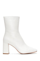 Women's Beige Leather Heeled Classic Boots | Derimod Women's Beige Leather Heeled Classic Boots | Derimod