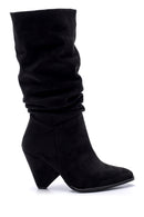 Women's Suede Heeled Boots | Derimod Women's Suede Heeled Boots | Derimod