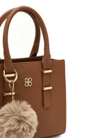 Women's Beige Long Strapped Accessorized Handbag | Derimod Women's Beige Long Strapped Accessorized Handbag | Derimod