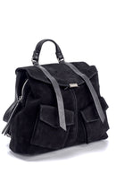 Women's Suede Detailed Backpack | Derimod Women's Suede Detailed Backpack | Derimod