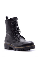 Women's Lace-up Leather Boots | Derimod Women's Lace-up Leather Boots | Derimod