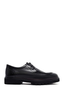 Male Black Lace-Up Thick-Soled Leather Casual Shoes | Derimod Male Black Lace-Up Thick-Soled Leather Casual Shoes | Derimod