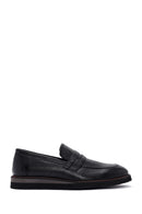 Men's Black Leather Casual Loafer | Derimod Men's Black Leather Casual Loafer | Derimod