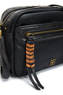 Women's Black Tan Detailed Crossbody Bag | Derimod Women's Black Tan Detailed Crossbody Bag | Derimod