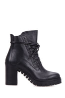 Women's Lace-Up Heeled Boots | Derimod Women's Lace-Up Heeled Boots | Derimod