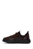 Male Brown Lace-Up Thick-Soled Leather Sneaker | Derimod Male Brown Lace-Up Thick-Soled Leather Sneaker | Derimod