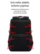 D-Pack Unisex Black Technological Fabric Hardcase Backpack | Derimod D-Pack Unisex Black Technological Fabric Hardcase Backpack | Derimod