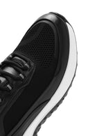 Erkek Siyah Bağcıklı Kalın Tabanlı Sneaker | Derimod Erkek Siyah Bağcıklı Kalın Tabanlı Sneaker | Derimod