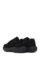 Erkek Siyah Bağcıklı Kalın Tabanlı Kumaş Sneaker | Derimod Erkek Siyah Bağcıklı Kalın Tabanlı Kumaş Sneaker | Derimod