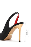 Women's Black High Heel Leather Sandals | Derimod Women's Black High Heel Leather Sandals | Derimod