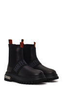 Harley Davidson Woman Gray Nefud Thick-Sole Leather Chelsea Boots | Derimod Harley Davidson Woman Gray Nefud Thick-Sole Leather Chelsea Boots | Derimod