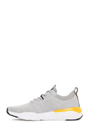 Derimod Zero Men's Gray Lace-Up Thick Soled Fabric Sneaker | Derimod Derimod Zero Men's Gray Lace-Up Thick Soled Fabric Sneaker | Derimod