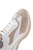 Kadın Beyaz Süet Detaylı Sneaker | Derimod Kadın Beyaz Süet Detaylı Sneaker | Derimod