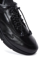 Erkek Siyah Deri Casual Sneaker | Derimod Erkek Siyah Deri Casual Sneaker | Derimod