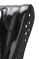 Erkek Siyah Bağcıklı Deri Sneaker | Derimod Erkek Siyah Bağcıklı Deri Sneaker | Derimod