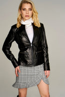 Sarah Kadın Deri Ceket | Derimod Sarah Kadın Deri Ceket | Derimod